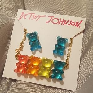 Betsey Johnson Gummy Bear Necklace And 